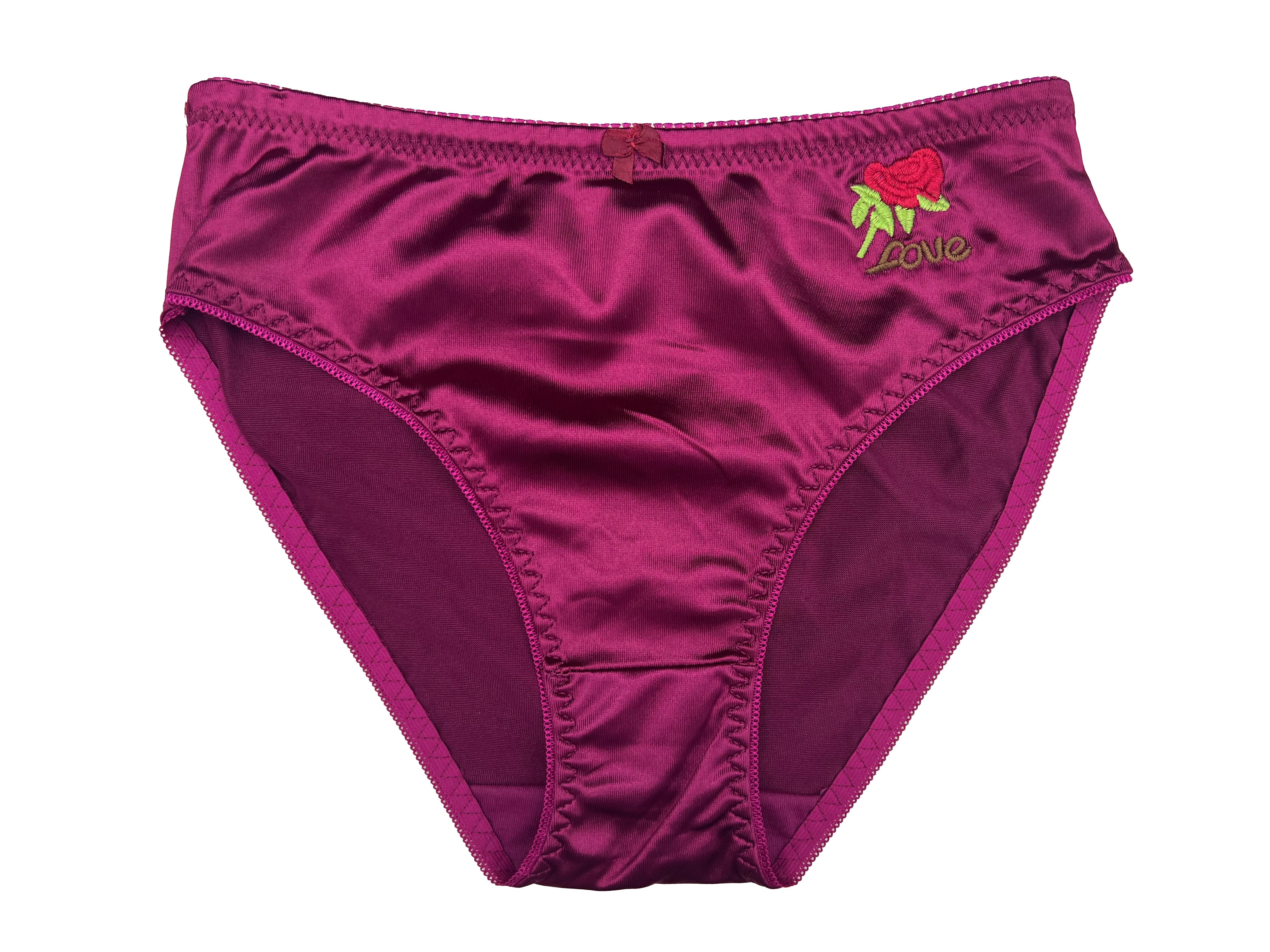 Lady Stain Embroidery Brief #3123