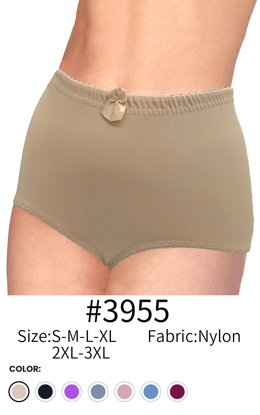 Lady Nylon Brief #3955