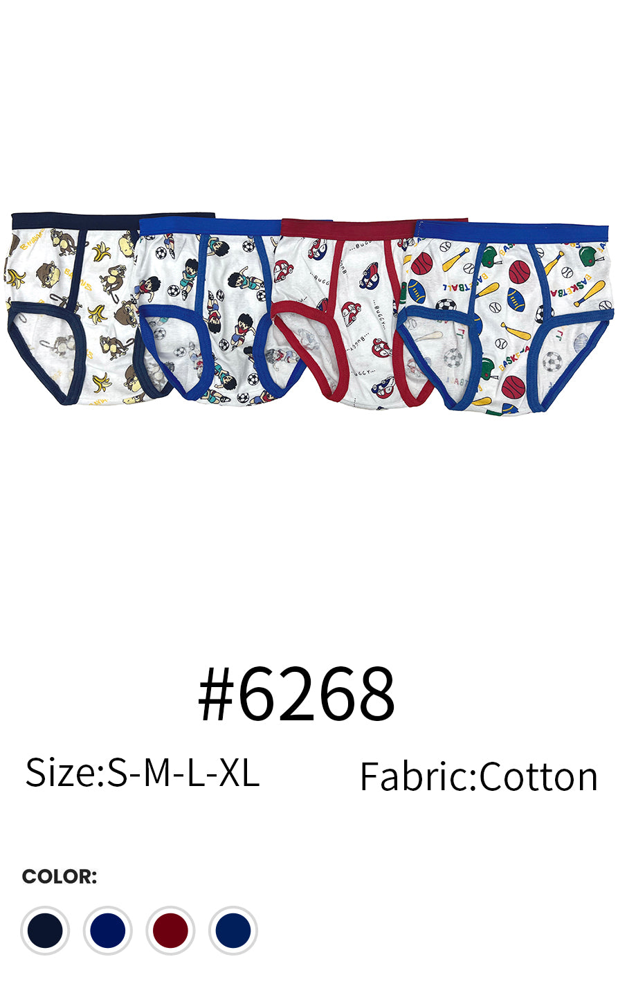 Boy's Print Brief #6268