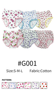 Girl's Print Brief #G001